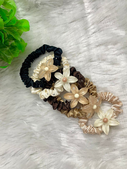 1 Pc Cotton Spring Cute Gentle High Stretch Hair Rope For Women & Girls