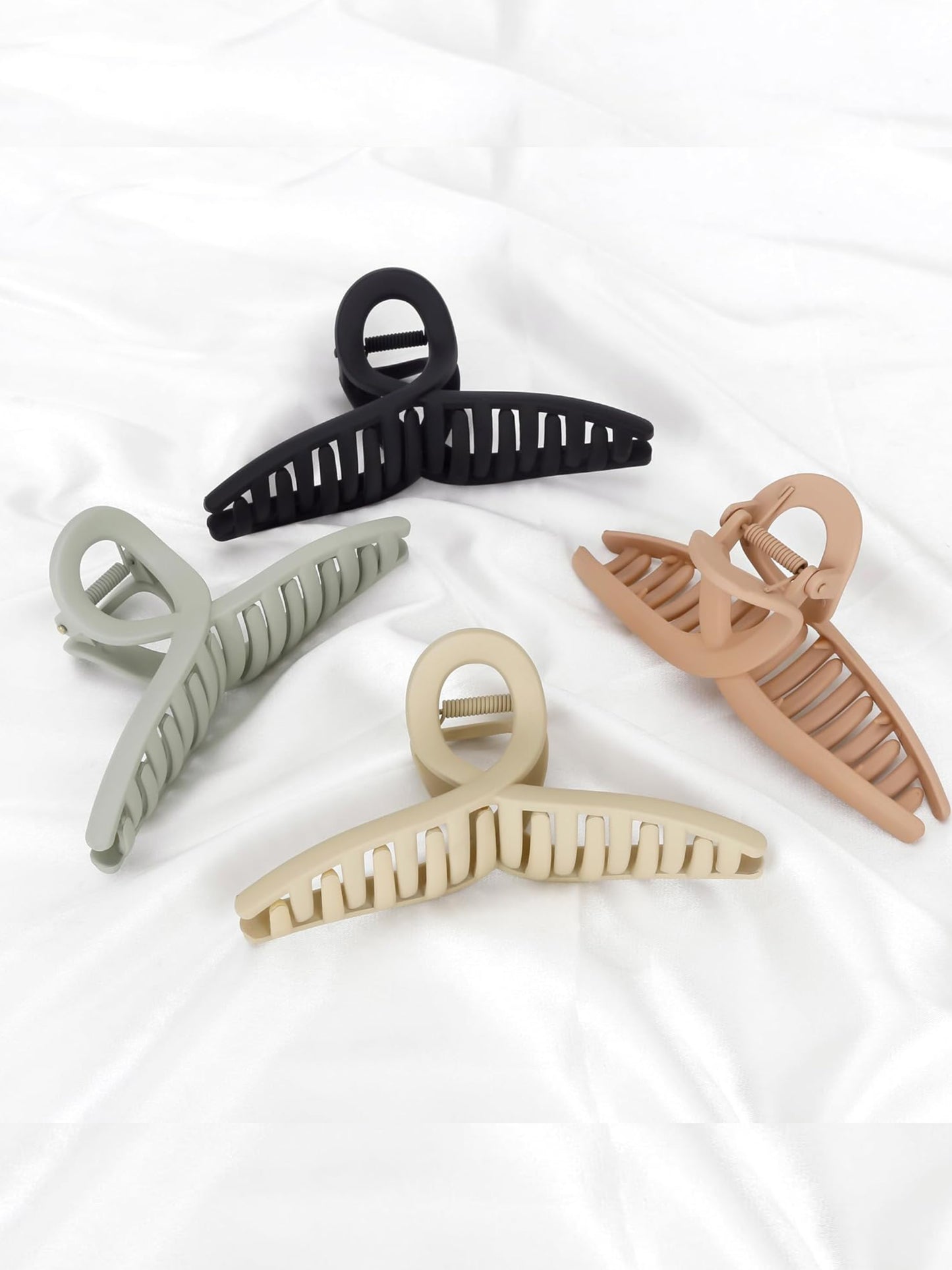 1 Pc Multicolor Abs Plastic Hair Claw Clip For Women & Girls