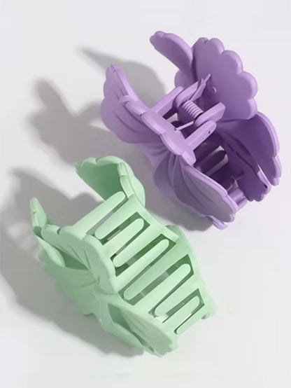 1 Pc Multicolor Abs Plastic Frosted Colorful Cabbage Flower Hair Clip