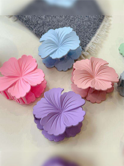 1 Pc Multicolor Abs Plastic Frosted Colorful Cabbage Flower Hair Clip