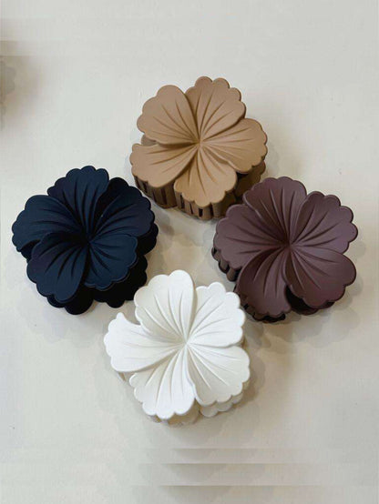 1 Pc Multicolor Abs Plastic Frosted Colorful Cabbage Flower Hair Clip