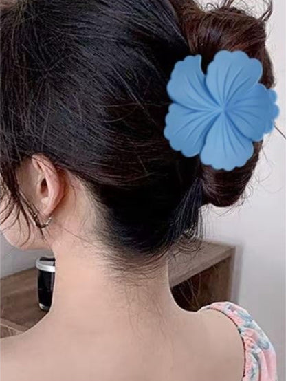 1 Pc Multicolor Abs Plastic Frosted Colorful Cabbage Flower Hair Clip