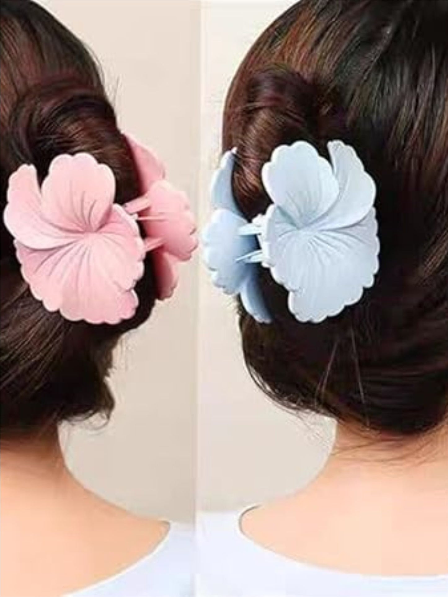 1 Pc Multicolor Abs Plastic Frosted Colorful Cabbage Flower Hair Clip