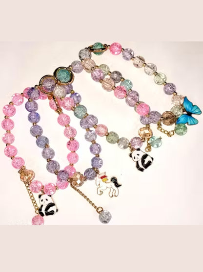 Pack Of 3 Multicolor Metal & Stone Bracelet For Women & Girls
