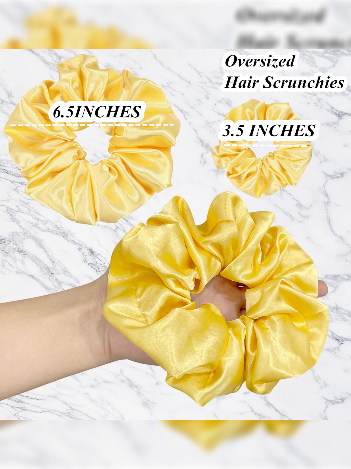 1 Pc Multicolor Satin Silk Satin Scrunchy Hair Ties For Women & Girls